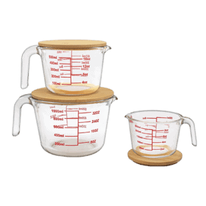 Vaso medidor de vidrio